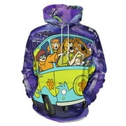 Scooby Doo Adult Sweater Pullover Hoodie 3D Printed Loose Hooded Long Sleeved Jackets Tops